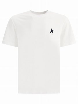 "blue Star" T-shirt In White
