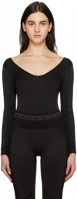 Black Jacquard Bodysuit