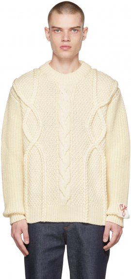 Off-White Cable Knit Sweater