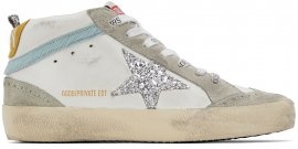SSENSE Exclusive White & Gray Mid Star Classic Sneakers