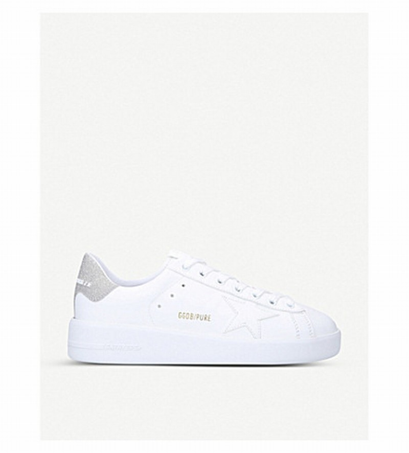 Women's White/oth Women's Pure Low-top Leather And Suede Trainers