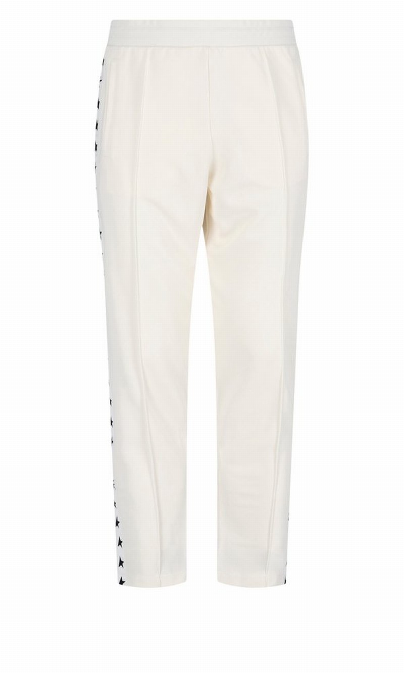 Deluxe Brand Star Side Tape Sweatpants In White