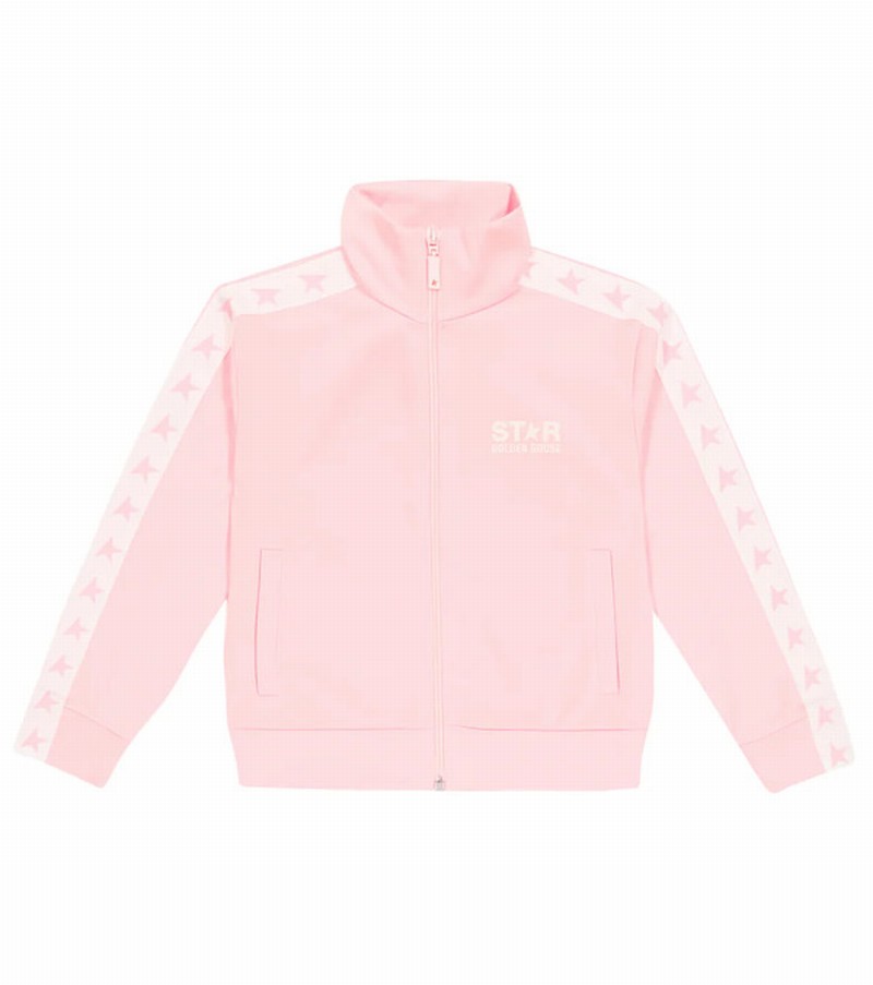 Little Girl's & Girl's Star Track Jacket In Pink & Purple