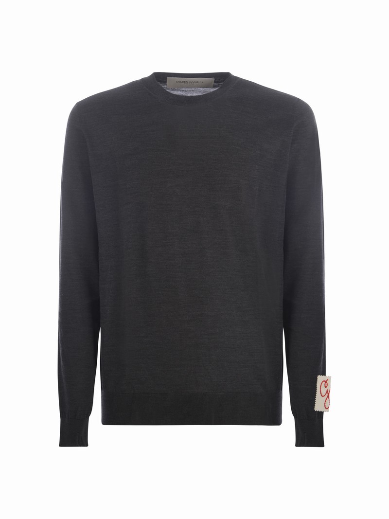 Sweater "g" In Grigio Antracite