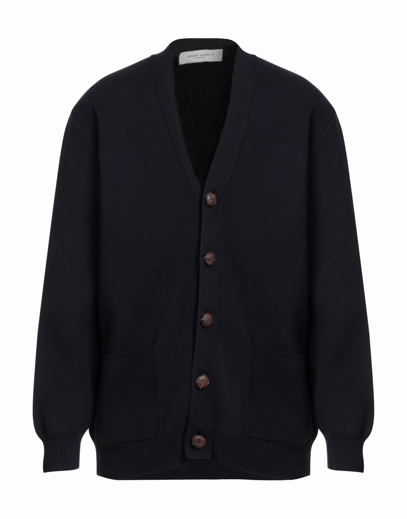 Deluxe Brand Cardigans In Navy Blue