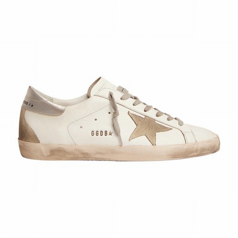 Sneakers Super-star Avec Contrefort Argent?? Et Lettrage Avec Cabochons En M??tal In White Ice Silver