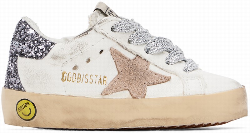 Baby Off-white Super-star Sneakers In Cream/beige/dark Gre